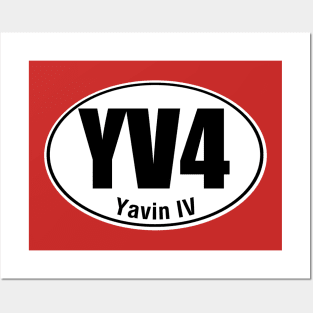 Yavin IV Travel Sticker Posters and Art